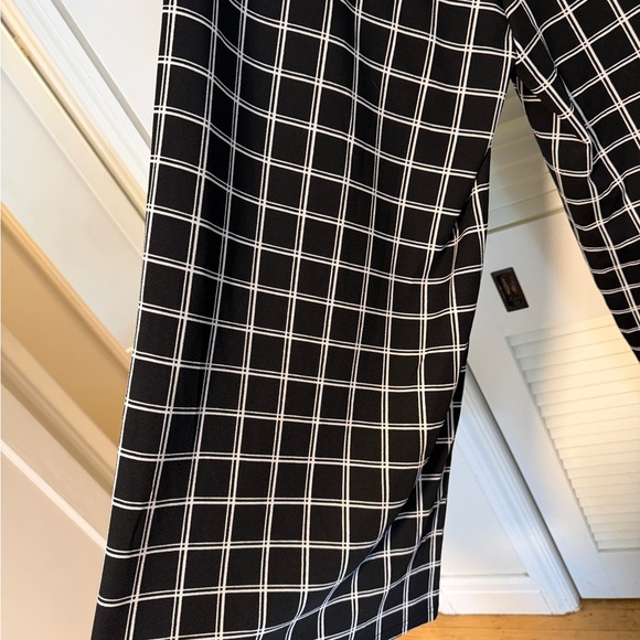 BloomChic Black and Gray Plaid Pants - Picture 4 of 6